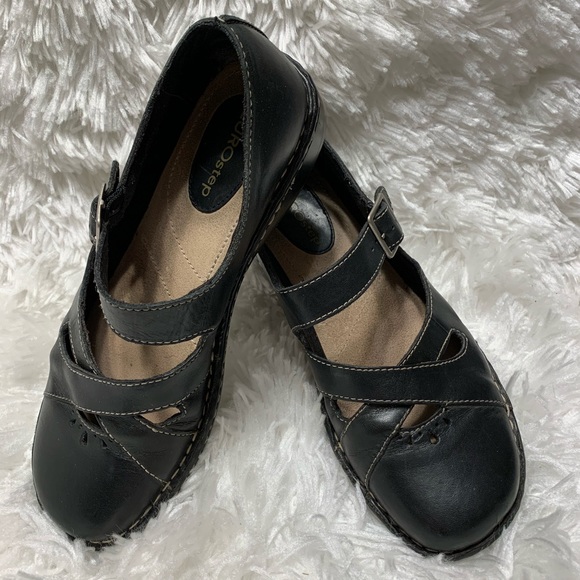 Eurostep Shoes Eurostep 8 M Black Leather Mary Janes